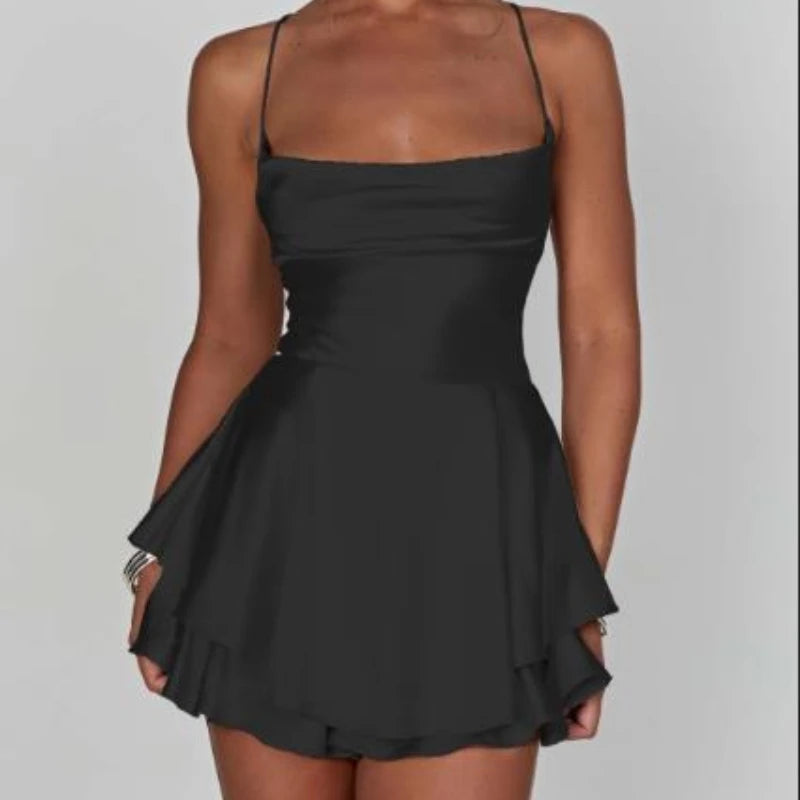 Satin Silk Mini Romper